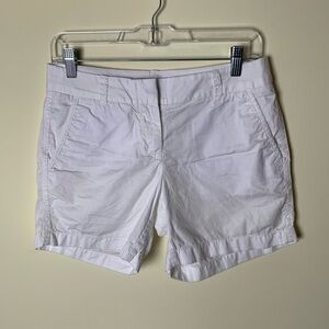 J. Crew White Chino Shorts Size 0